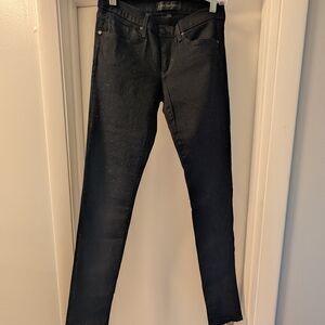 Women's Juicy Couture Black Sparkly Skinny Jeans